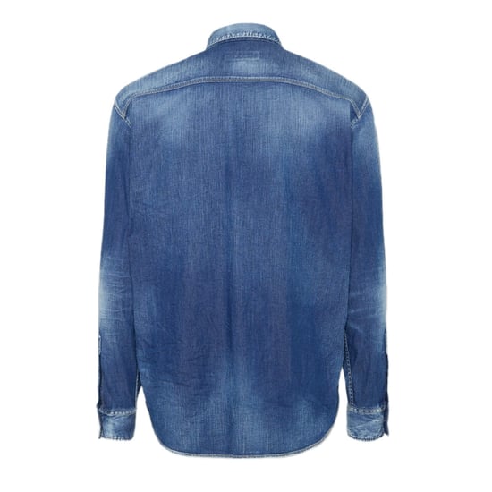 Dsquared2 Relax Dan Worker Pocket Shirt Marineblauw - Image 2