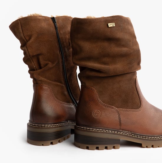 Remonte D0b80-24 Womes Side Zip Ankle Boots Brown - Image 5