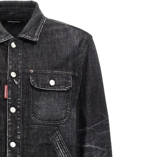 Dsquared2 Easy Wash Spijkerjasje Zwart - Image 3