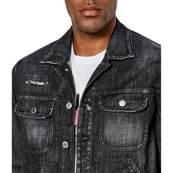 Dsquared2 Easy Wash Spijkerjasje Zwart - Image 6