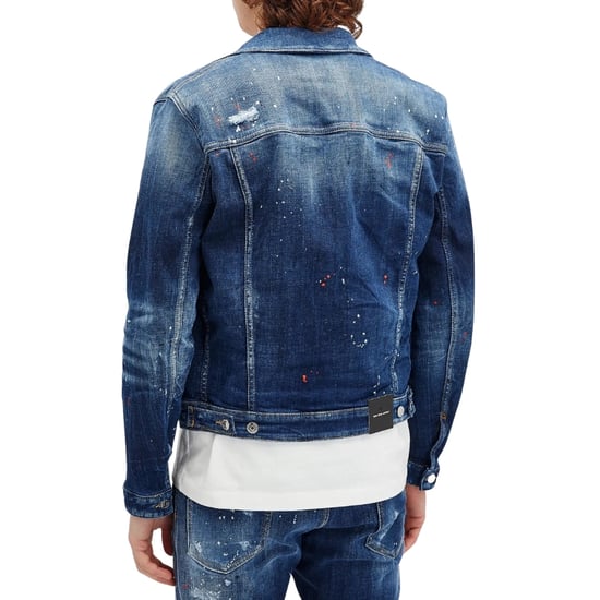 Dsquared2 Dan Marineblauw Jeansjack - Image 3