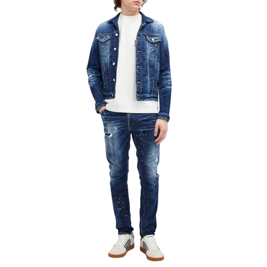 Dsquared2 Dan Marineblauw Jeansjack - Image 5