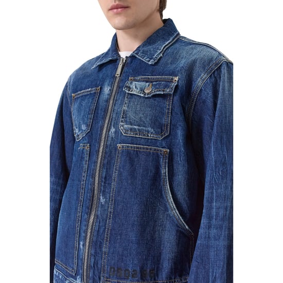 Dsquared2 Dark Semplice Carpenter Spijkerjasje In Marineblauw - Image 4