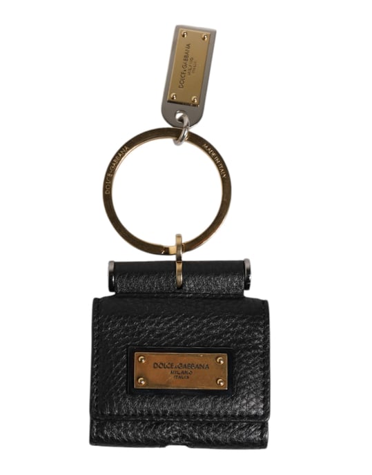 Leather Keychain With Metal Ring - Image 1