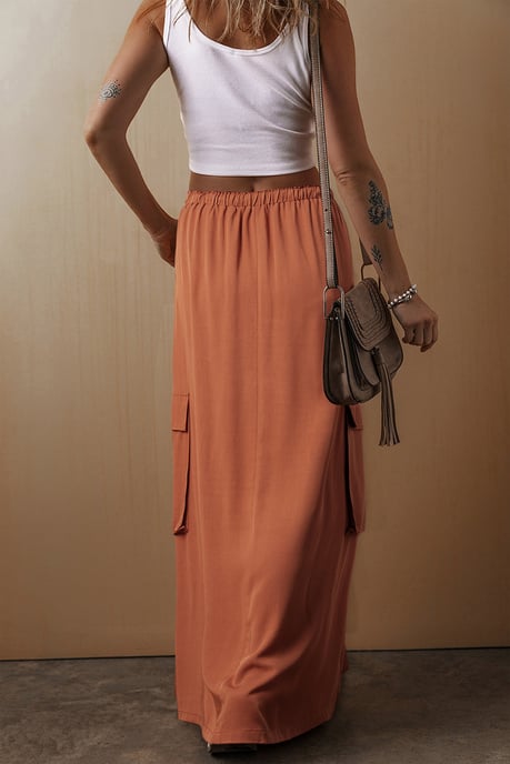 Cargo Pocket Maxi Skirt - Image 6