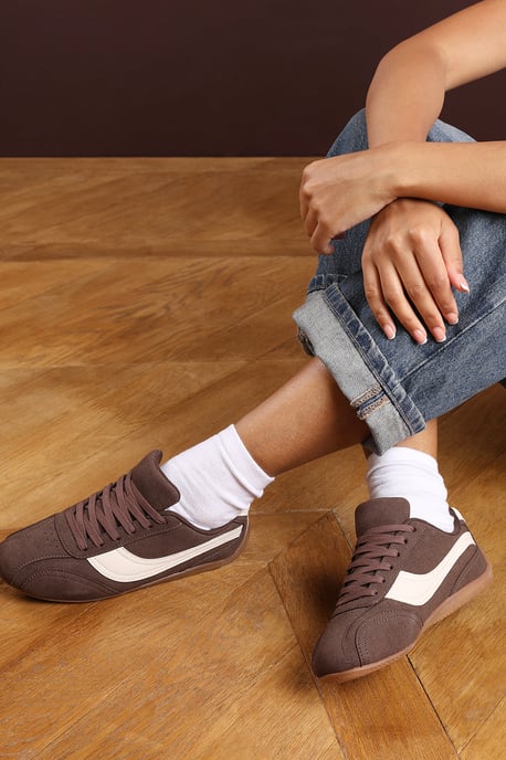 Where's That From Womens 'Ulani' Low-Top Lace up trainer with Contrast Side Stripe - Image 1
