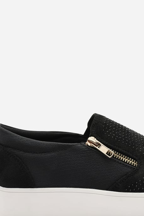 Where's That From Womens 'Galia' Zip detail Trainer with Diamante Toe - Image 5