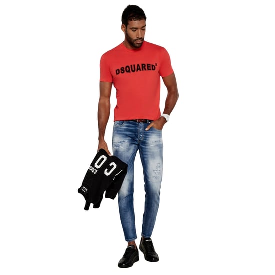 Dsquared2 Logo Red T-shirt - Image 6