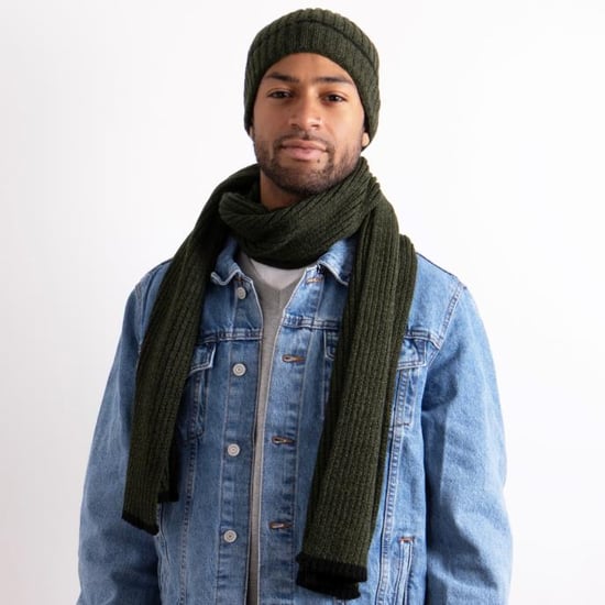 Totes Toasties Hat & Scarf Set Mens Khaki - Image 2