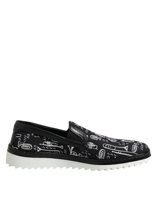 Afdruk Canvas Slipon Loafers - Image 1