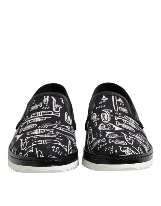 Afdruk Canvas Slipon Loafers - Image 2
