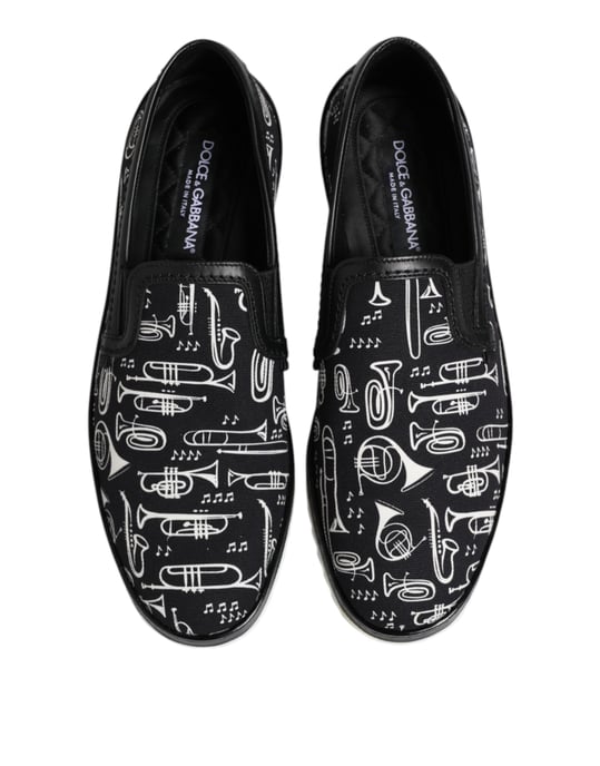 Afdruk Canvas Slipon Loafers - Image 3