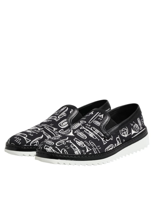 Afdruk Canvas Slipon Loafers - Image 4