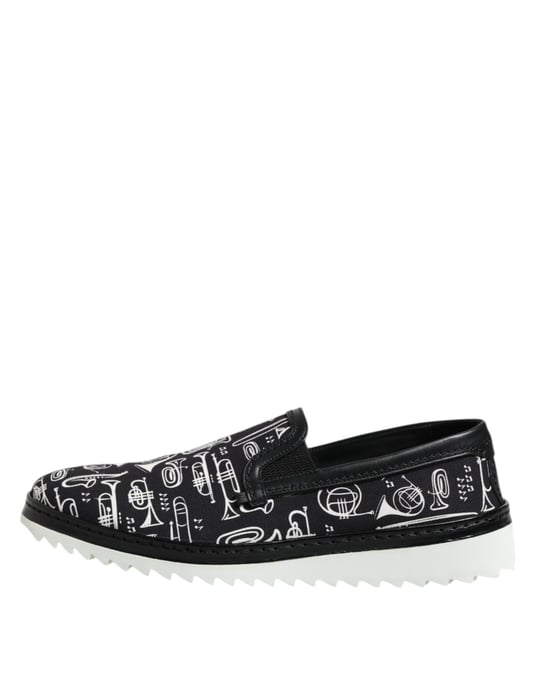 Afdruk Canvas Slipon Loafers - Image 6