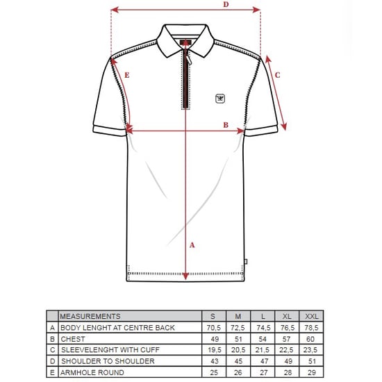 Cappuccino Italia Polo SS Polo Zip Polo Torino Blauw - Image 3