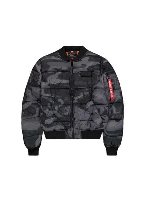 MA-1 Puffer Bomber Camo Bomber Jacket - Image 1