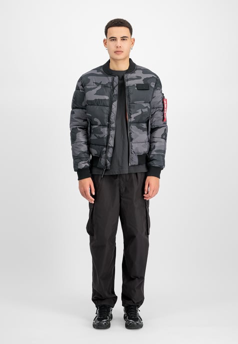 MA-1 Puffer Bomber Camo Bomber Jacket - Image 2