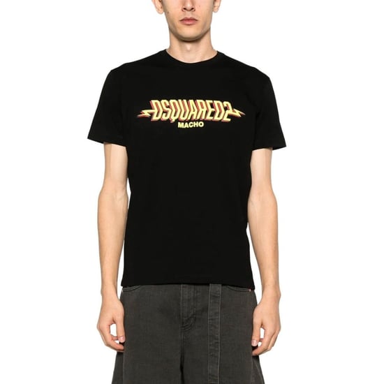 Dsquared2 Macho Logo Cool Fit Svart T-shirt - Image 2