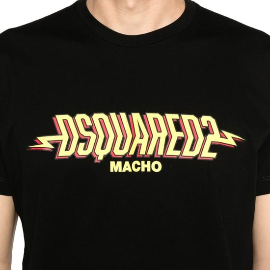 Dsquared2 Macho Logo Cool Fit Svart T-shirt - Image 4