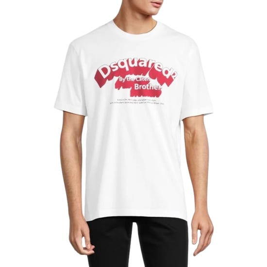 Dsquared2 Flockad Logo T-shirt Vit - Image 3