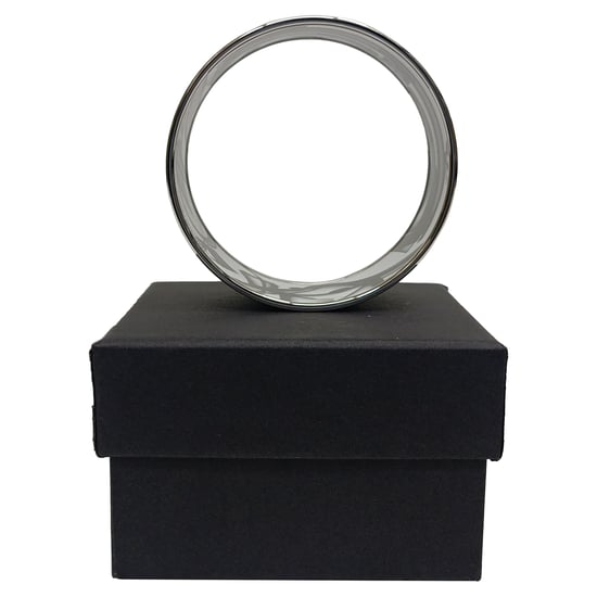 Hermès Please, Check-In Bangle Bracelet in Black Metal - Image 6