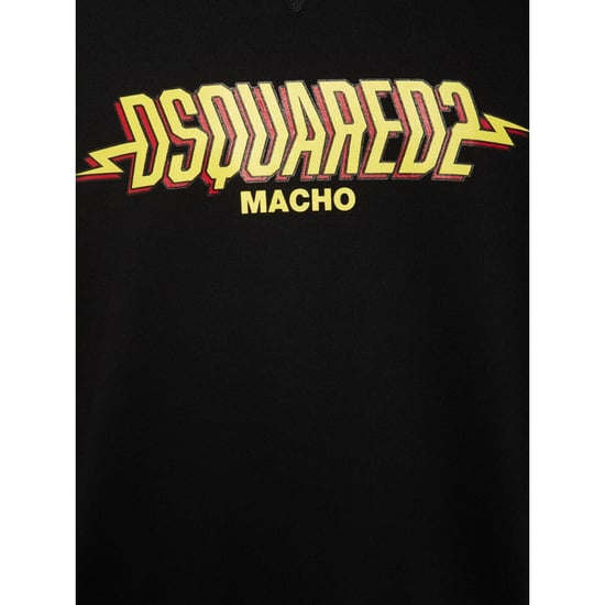 Dsquared2 Macho Logo Svart Sweatshirt - Image 3