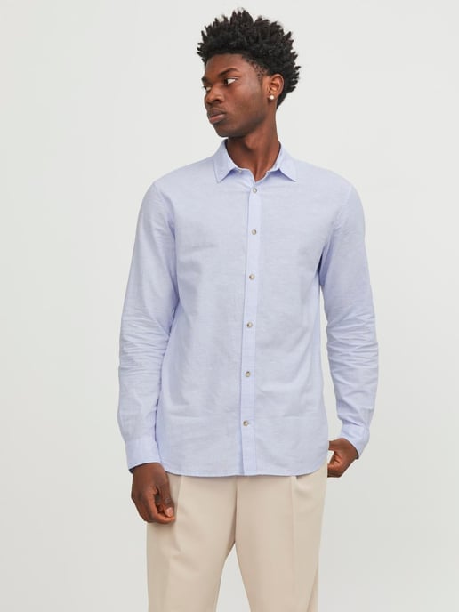 Jack & Jones Overhemden Linnen Shirt Blauw - Image 2