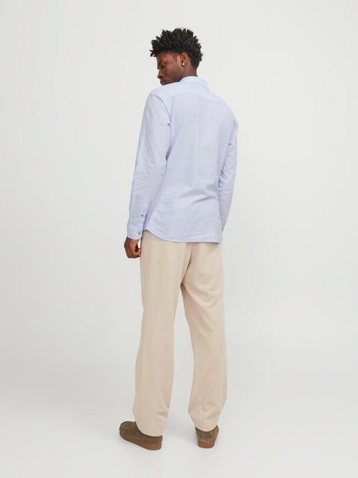 Jack & Jones Overhemden Linnen Shirt Blauw - Image 3