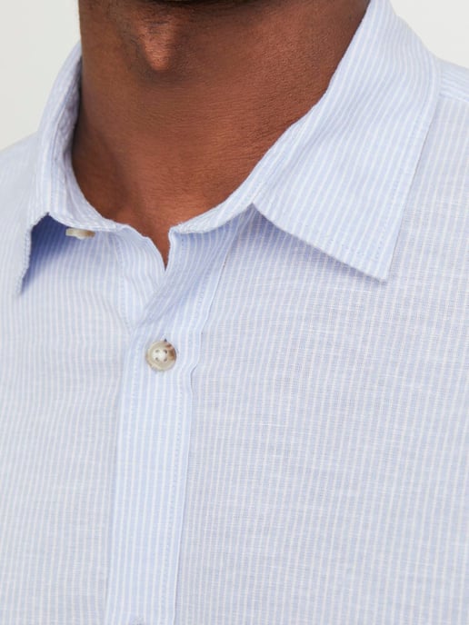 Jack & Jones Overhemden Linnen Shirt Blauw - Image 4