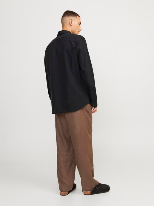 Jack & Jones Overhemden Linnen Shirt  Zwart - Image 3