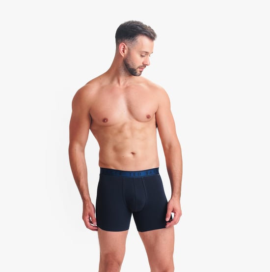 Ted Baker Ted Baker 3-pack Cotton Boxer Briefs Mens Boxer Briefs Navy/rovelli Blue/heather Grey - Image 5