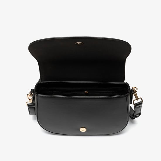 Livia Saddle Black Bags - Image 4