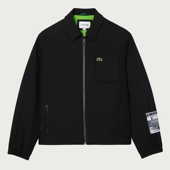 Men's Lacoste Contrast Lined Track Jacket in Black - Image 1