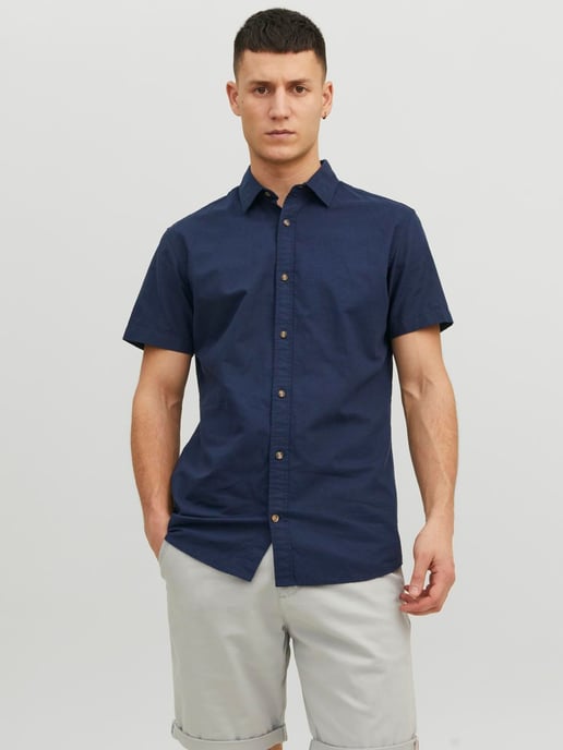 Jack & Jones Overhemden Summer Korte Mouw  Blauw - Image 2