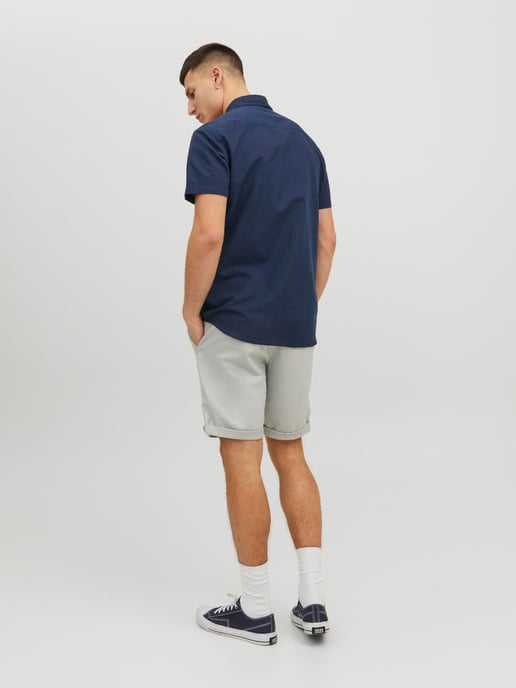 Jack & Jones Overhemden Summer Korte Mouw  Blauw - Image 3