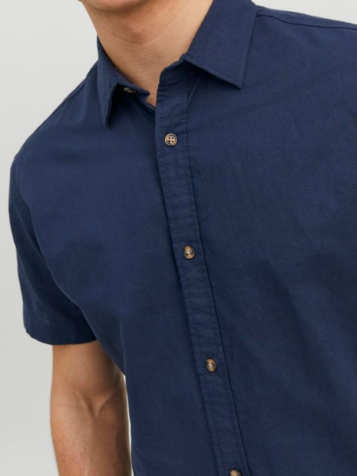 Jack & Jones Overhemden Summer Korte Mouw  Blauw - Image 4