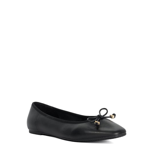 Dune Ladies Hennie - Brown Leather Ballet Flats - Image 1