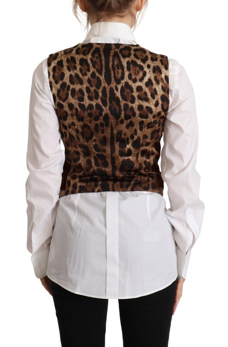Velvet Vest Bruin Stijl - Image 4