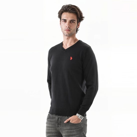 U.S. POLO ASSN. men’s classic fit V-neck sweater cotton blend - Image 4