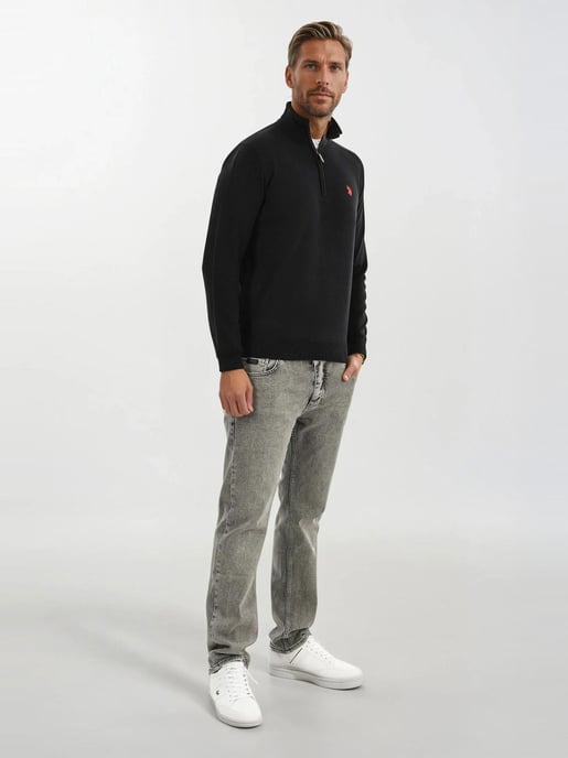 U.S. POLO ASSN. men’s half-zip knit sweater USKnooxx cotton blend - Image 4