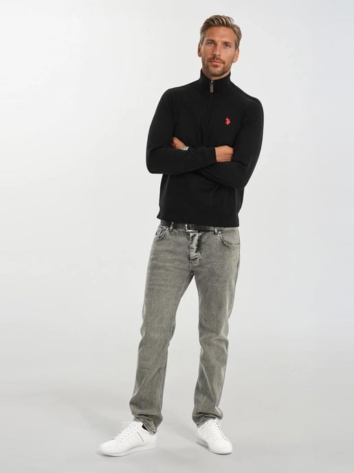 U.S. POLO ASSN. men’s half-zip knit sweater USKnooxx cotton blend - Image 5