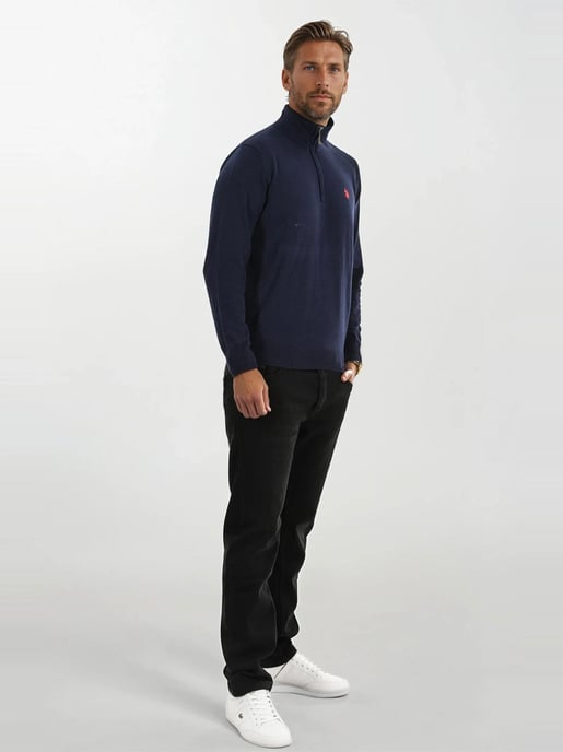 U.S. POLO ASSN. men’s half-zip knit sweater USKnooxx cotton blend - Image 5