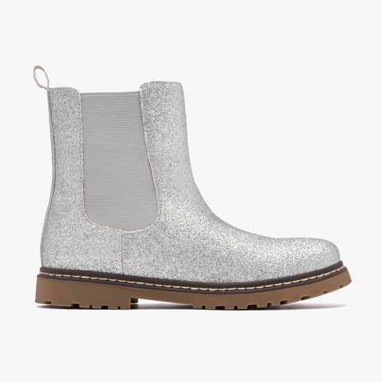 AdelaideFly K. Silver Metallic Boots - Image 1