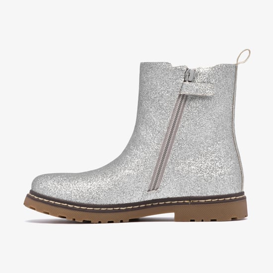 AdelaideFly K. Silver Metallic Boots - Image 2