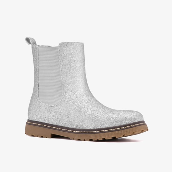 AdelaideFly K. Silver Metallic Boots - Image 4