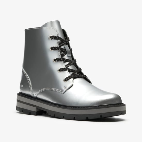 Prague Hill K. Silver Metallic Boots - Image 4