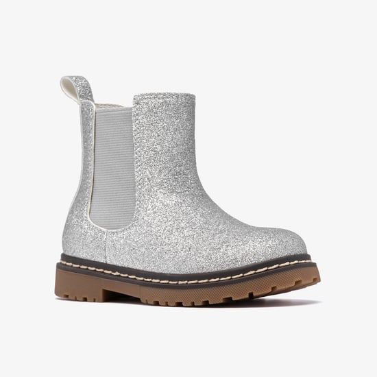AdelaideFly T. Silver Metallic Boots - Image 4