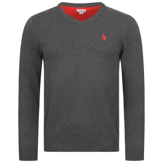 U.S. POLO ASSN. heren V-hals trui Classic Fit van katoenmix - Image 1