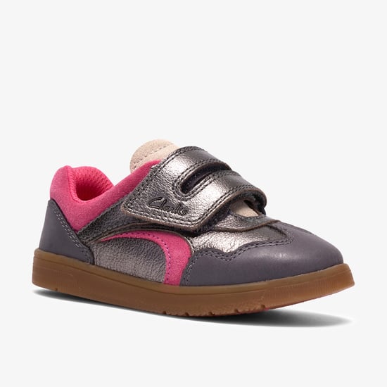 Disco Vibe T. Pewter Leather Trainers - Image 4