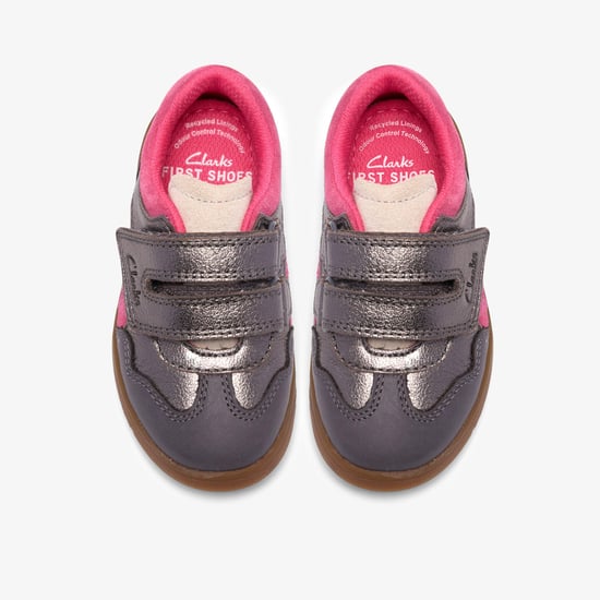 Disco Vibe T. Pewter Leather Trainers - Image 6